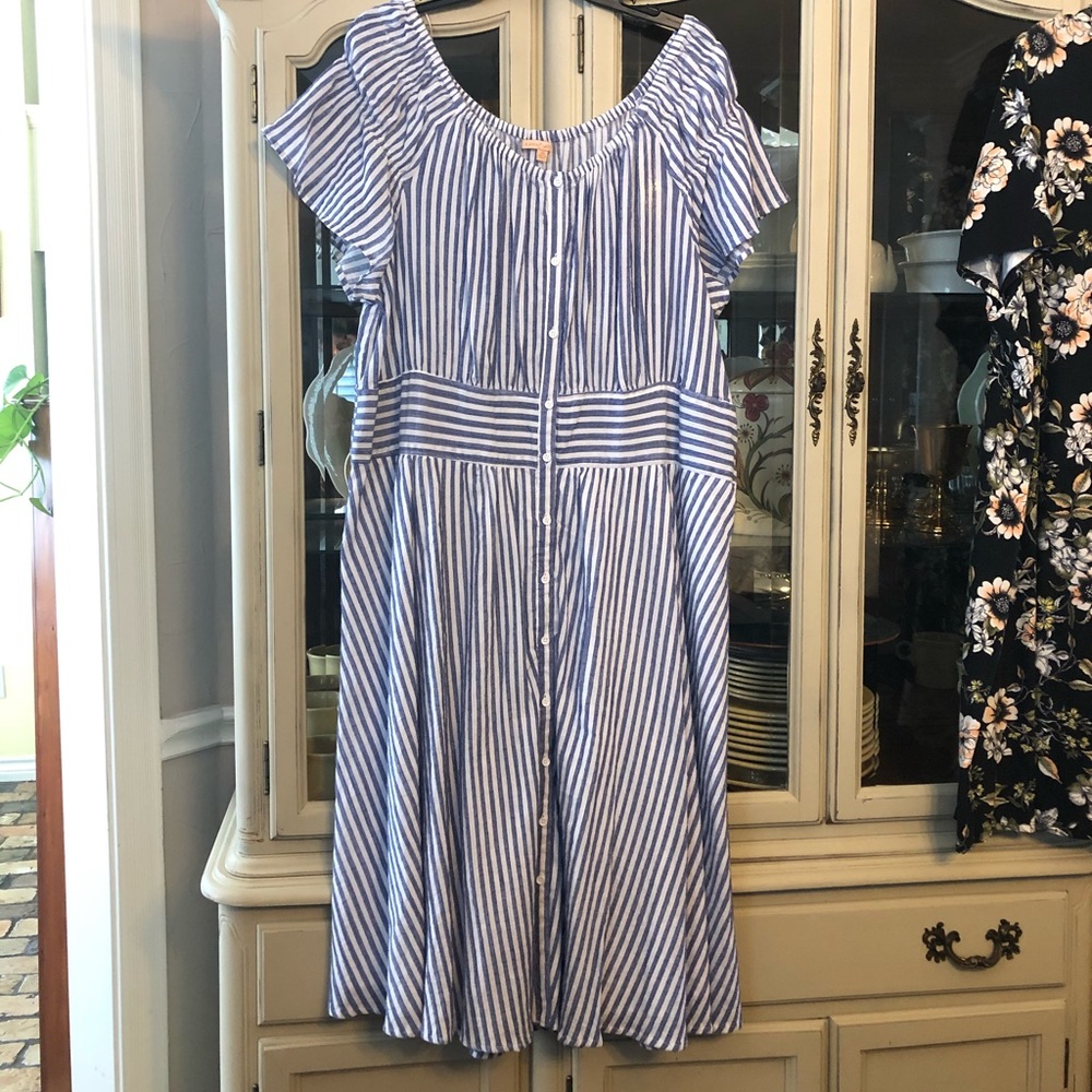Gibson Latimer off the shoulder Summer Dress 2X